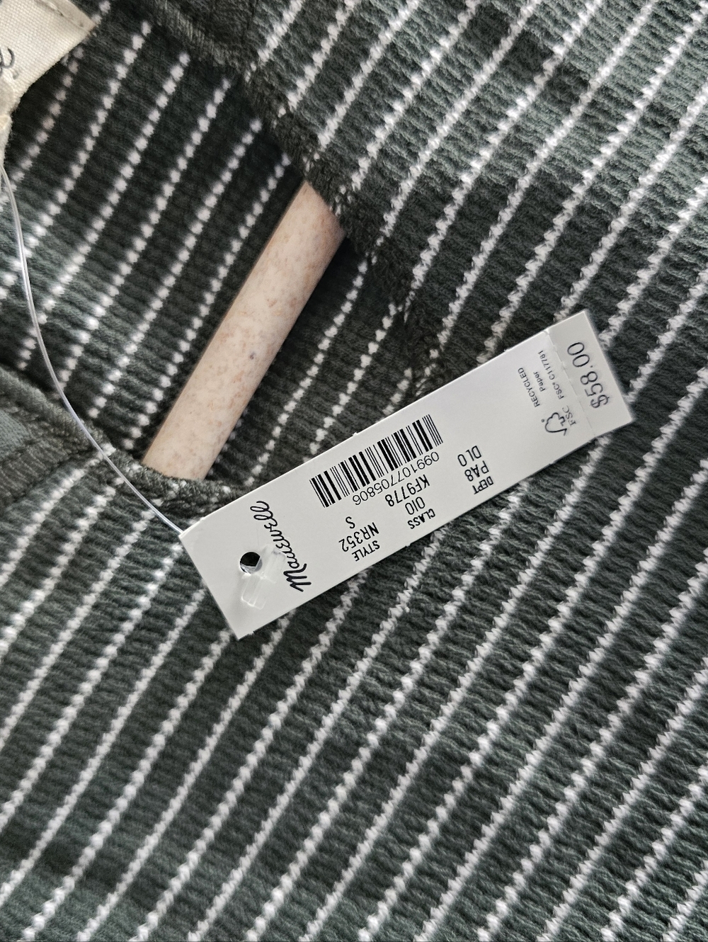 Madewell Splitneck Raglan-Sleeve Tee in Stripe - Picture 8 of 9